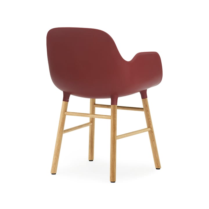 Form armchair, Red, oak legs Normann Copenhagen