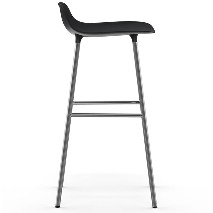 Form bar stool chrome leg 75 cm, black Normann Copenhagen