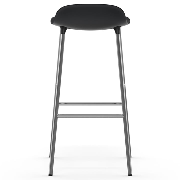 Form bar stool chrome leg 75 cm, black Normann Copenhagen