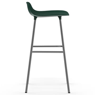 Form bar stool chrome leg 75 cm - green - Normann Copenhagen