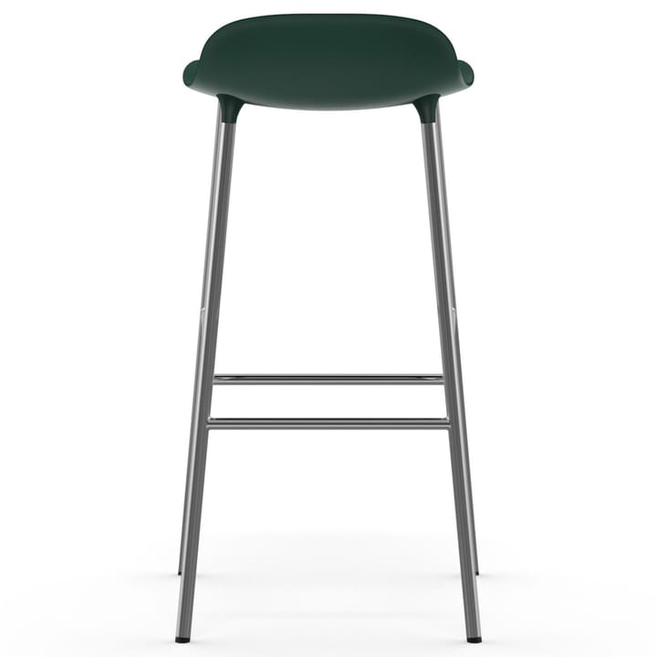 Form bar stool chrome leg 75 cm, green Normann Copenhagen