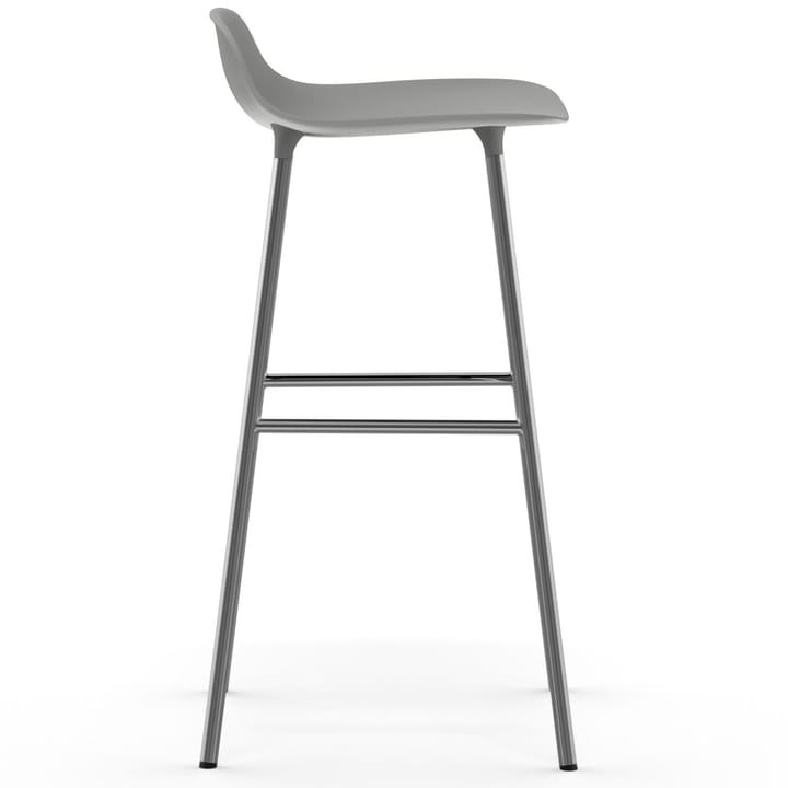 Form bar stool chrome leg 75 cm, grey Normann Copenhagen