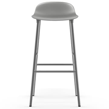 Form bar stool chrome leg 75 cm - grey - Normann Copenhagen