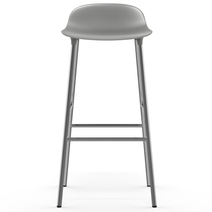 Form bar stool chrome leg 75 cm, grey Normann Copenhagen