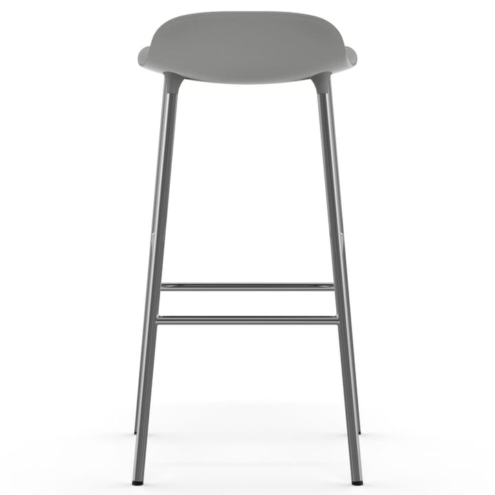 Form bar stool chrome leg 75 cm, grey Normann Copenhagen