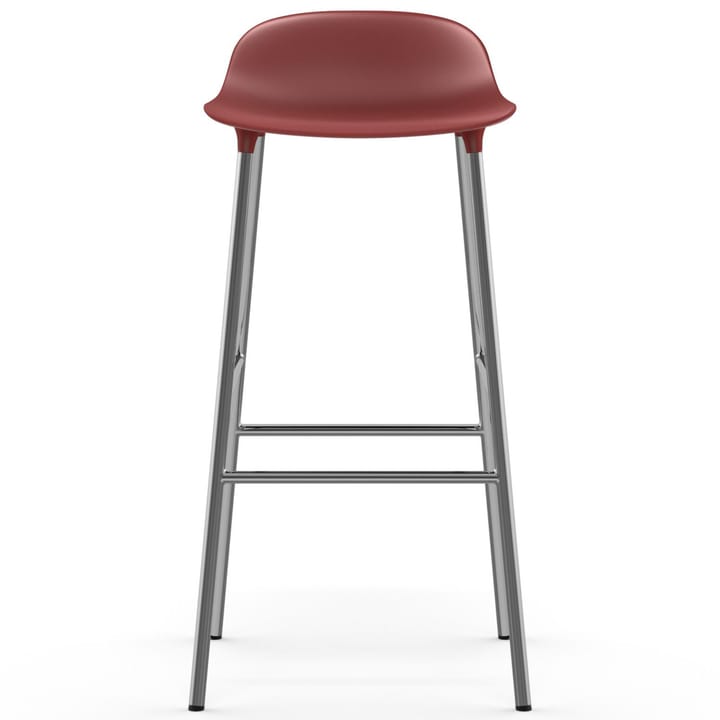 Form bar stool chrome leg 75 cm, red Normann Copenhagen