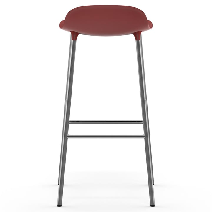 Form bar stool chrome leg 75 cm, red Normann Copenhagen