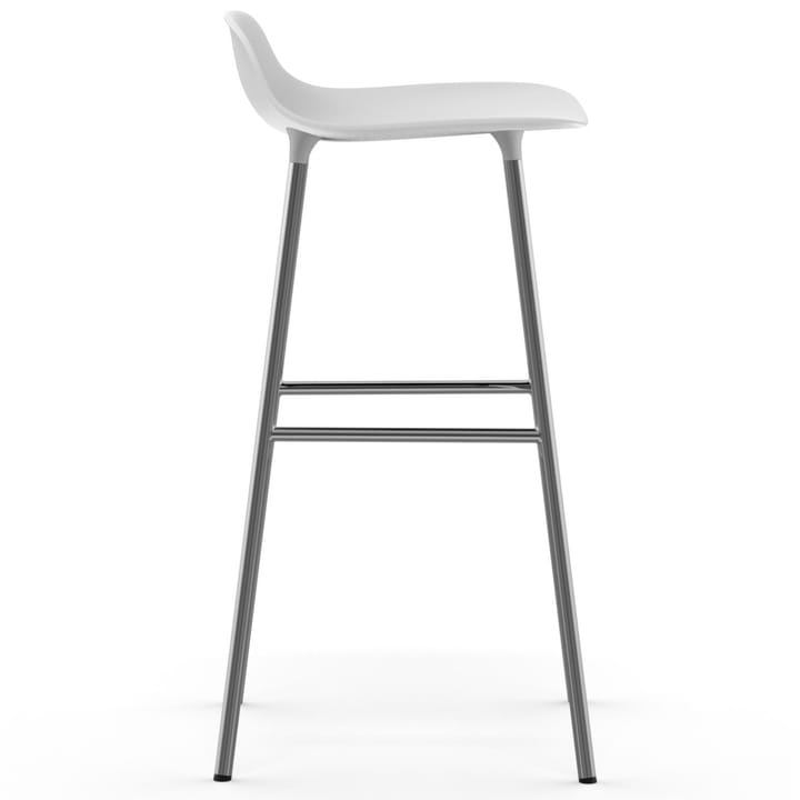 Form bar stool chrome leg 75 cm, white Normann Copenhagen