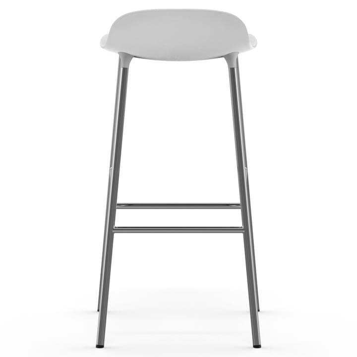 Form bar stool chrome leg 75 cm, white Normann Copenhagen