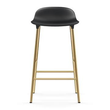 Form barstool bronze legs 75 cm - Black - Normann Copenhagen