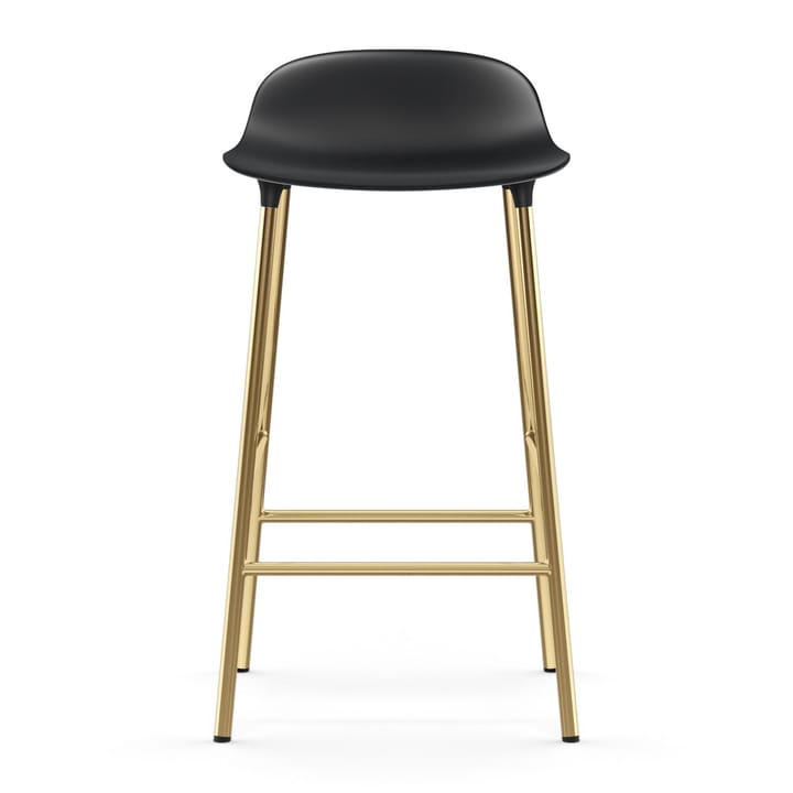 Form barstool bronze legs 75 cm, Black Normann Copenhagen