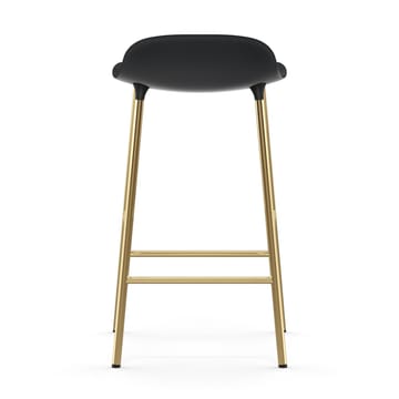 Form barstool bronze legs 75 cm - Black - Normann Copenhagen