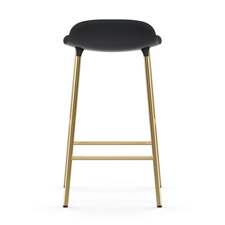 Form barstool bronze legs 75 cm, Black Normann Copenhagen