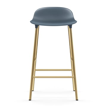 Form barstool bronze legs 75 cm - Blue - Normann Copenhagen