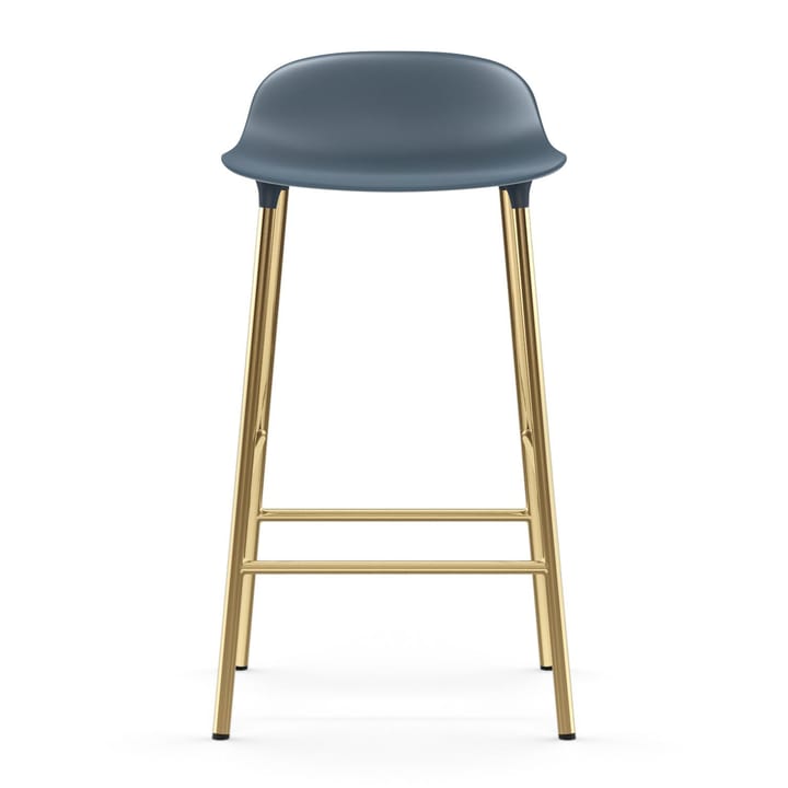 Form barstool bronze legs 75 cm, Blue Normann Copenhagen