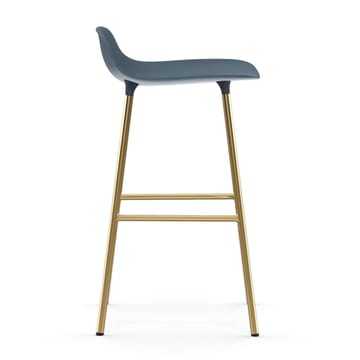 Form barstool bronze legs 75 cm - Blue - Normann Copenhagen