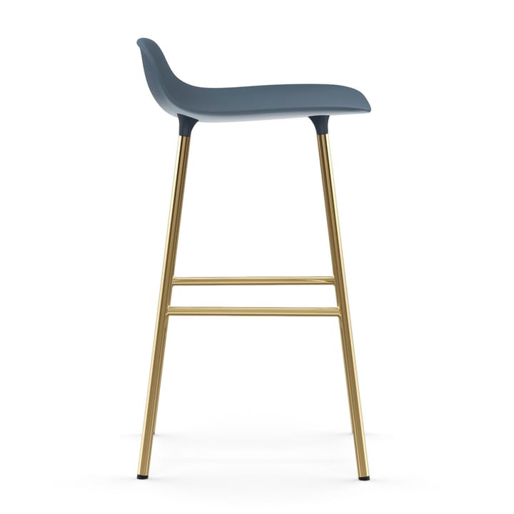 Form barstool bronze legs 75 cm, Blue Normann Copenhagen