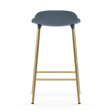 Form barstool bronze legs 75 cm - Blue - Normann Copenhagen