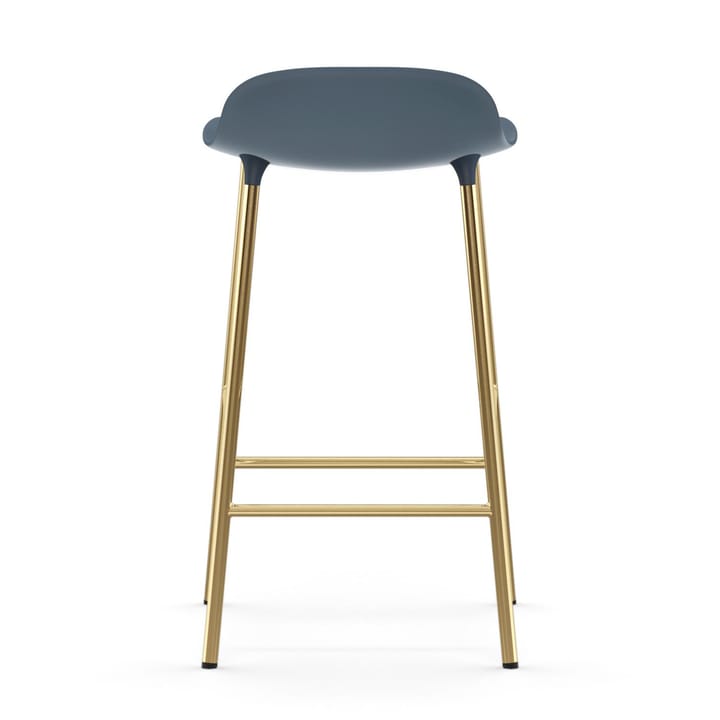 Form barstool bronze legs 75 cm, Blue Normann Copenhagen