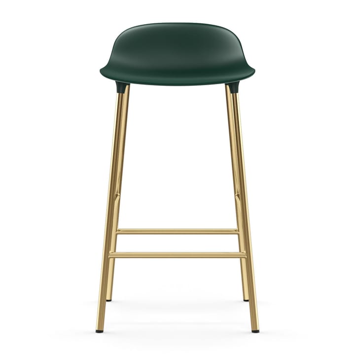 Form barstool bronze legs 75 cm, Green Normann Copenhagen