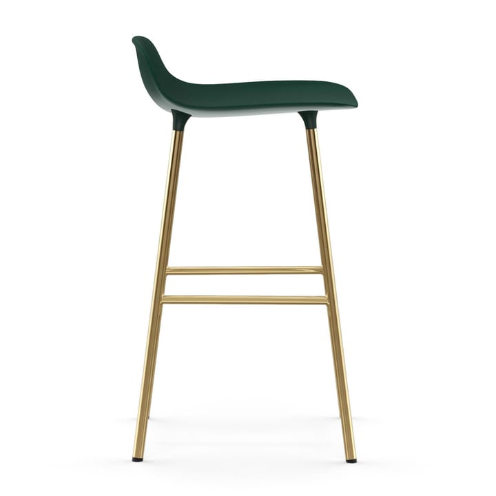 Form barstool bronze legs 75 cm, Green Normann Copenhagen