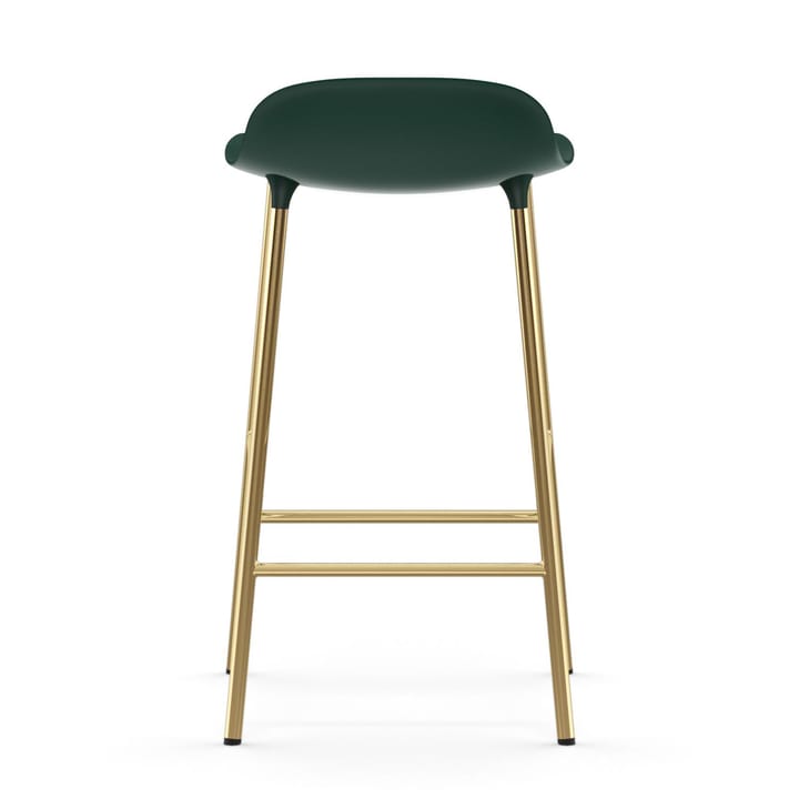 Form barstool bronze legs 75 cm, Green Normann Copenhagen