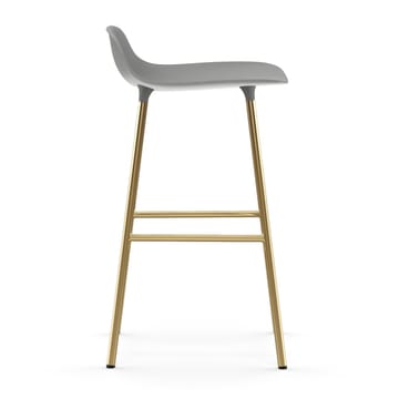 Form barstool bronze legs 75 cm - Grey - Normann Copenhagen