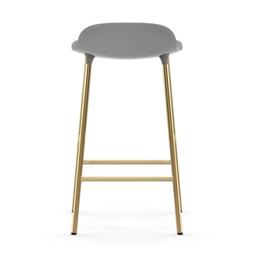 Form barstool bronze legs 75 cm - Grey - Normann Copenhagen