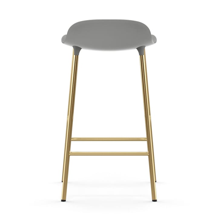 Form barstool bronze legs 75 cm, Grey Normann Copenhagen