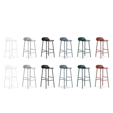 Form barstool metal legs - Blue - Normann Copenhagen