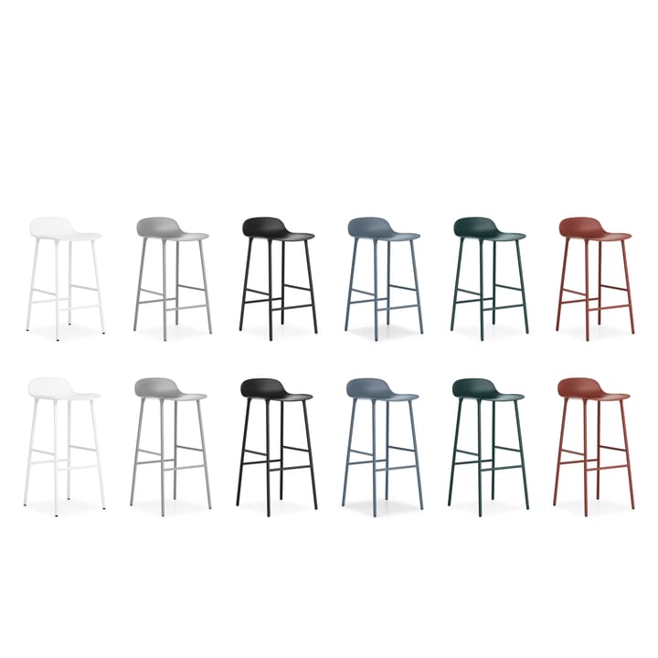 Form barstool metal legs, Grey Normann Copenhagen