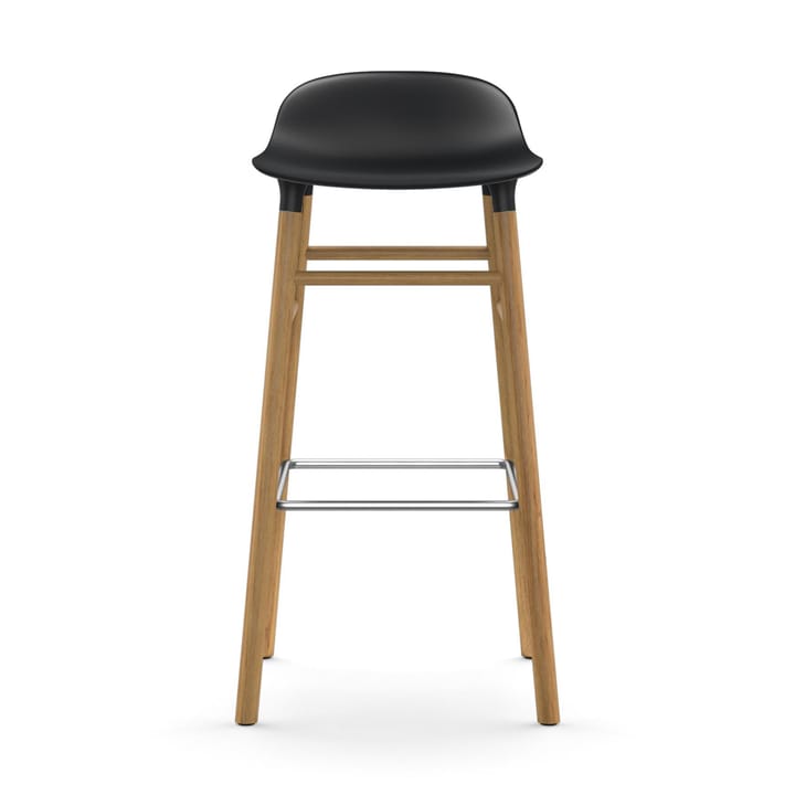 Form barstool oak legs 75 cm, Black Normann Copenhagen