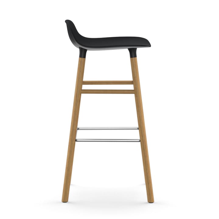 Form barstool oak legs 75 cm, Black Normann Copenhagen