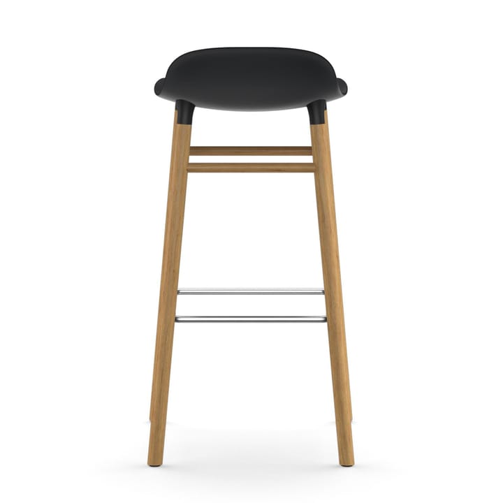 Form barstool oak legs 75 cm, Black Normann Copenhagen