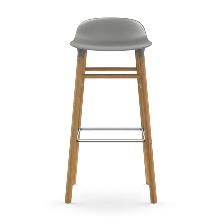 Form barstool oak legs 75 cm, Grey Normann Copenhagen