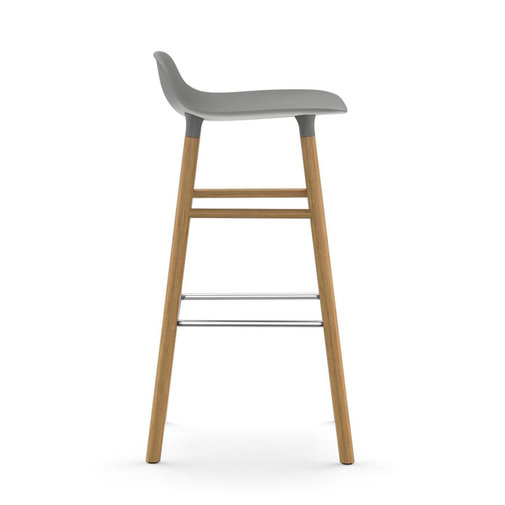 Form barstool oak legs 75 cm, Grey Normann Copenhagen