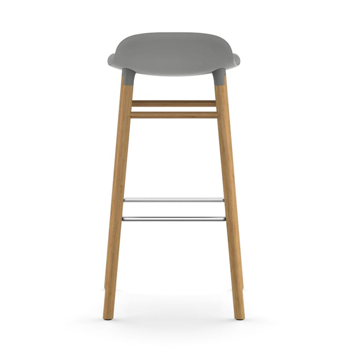 Form barstool oak legs 75 cm, Grey Normann Copenhagen