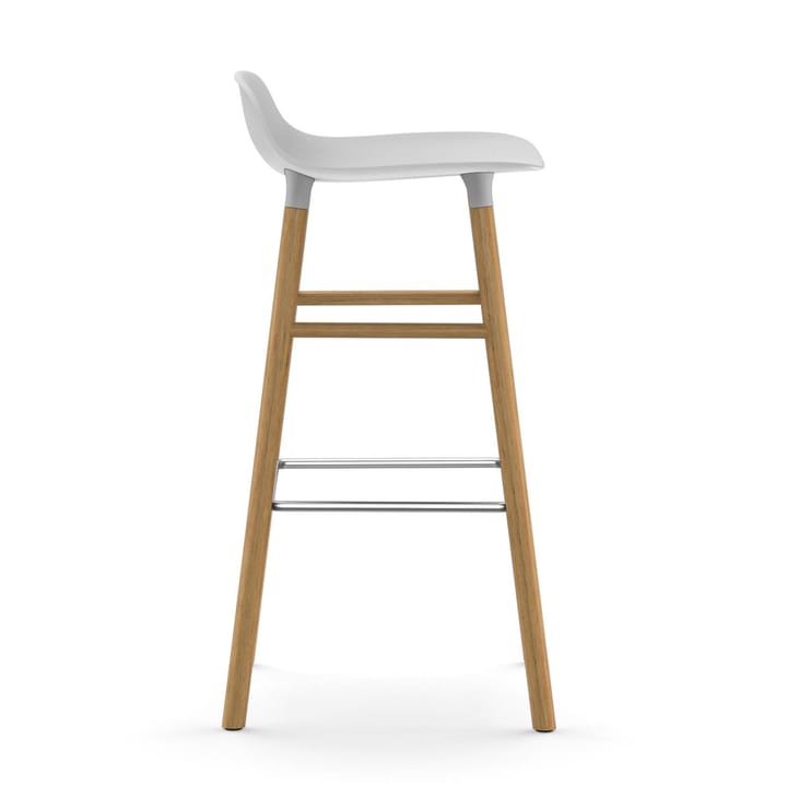 Form barstool oak legs 75 cm, White Normann Copenhagen