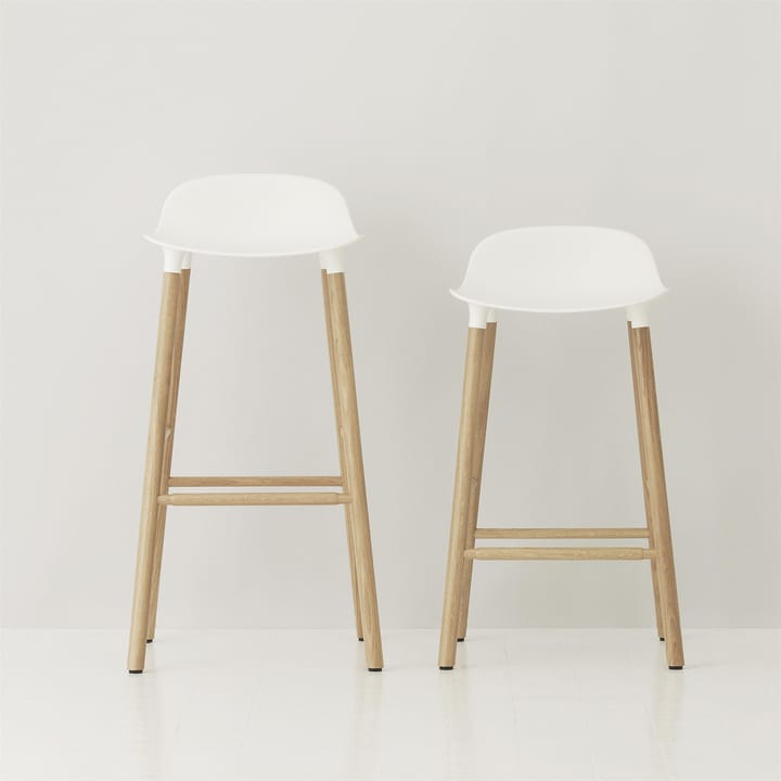 Form barstool oak legs, White Normann Copenhagen