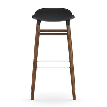 Form barstool walnut legs 75 cm - Black - Normann Copenhagen