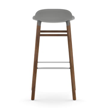 Form barstool walnut legs 75 cm - Grey - Normann Copenhagen