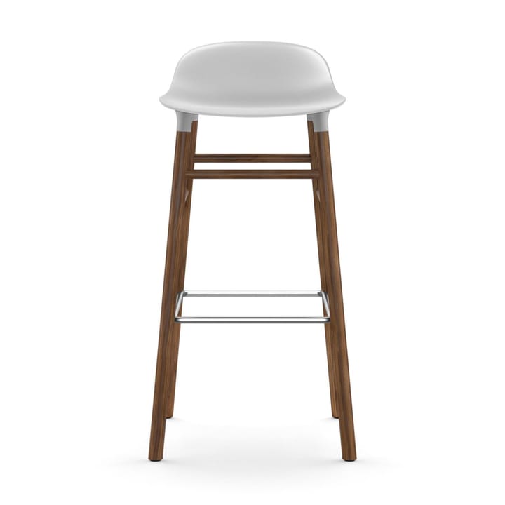 Form barstool walnut legs 75 cm, White Normann Copenhagen