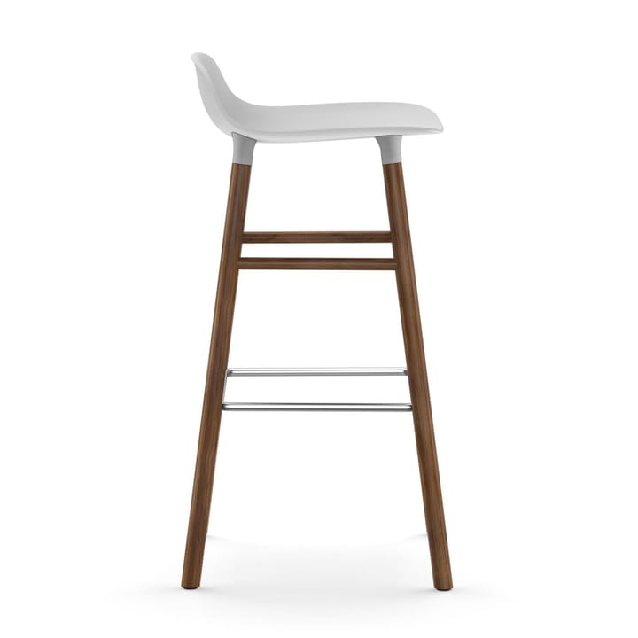 Form barstool walnut legs 75 cm, White Normann Copenhagen