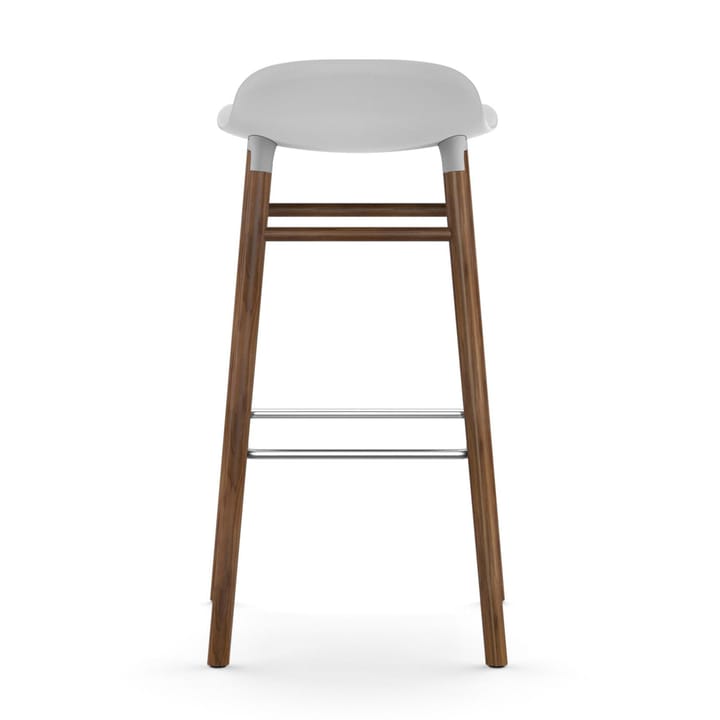 Form barstool walnut legs 75 cm, White Normann Copenhagen