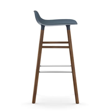 Form barstool walnut legs - Blue - Normann Copenhagen