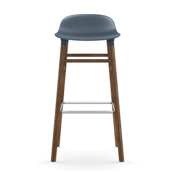 Form barstool walnut legs - Blue - Normann Copenhagen