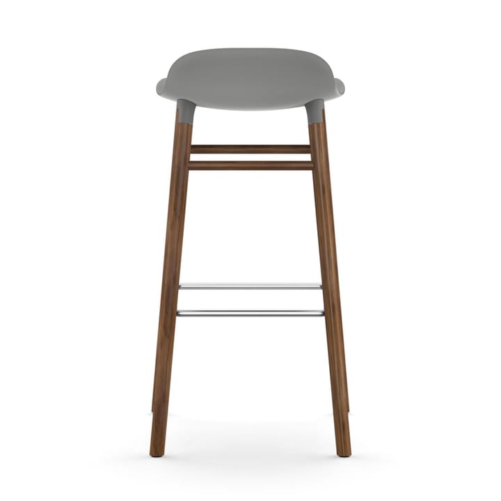 Form barstool walnut legs, Grey Normann Copenhagen