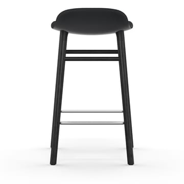 Form Chair barstool varnished oak legs 65 cm - Black - Normann Copenhagen