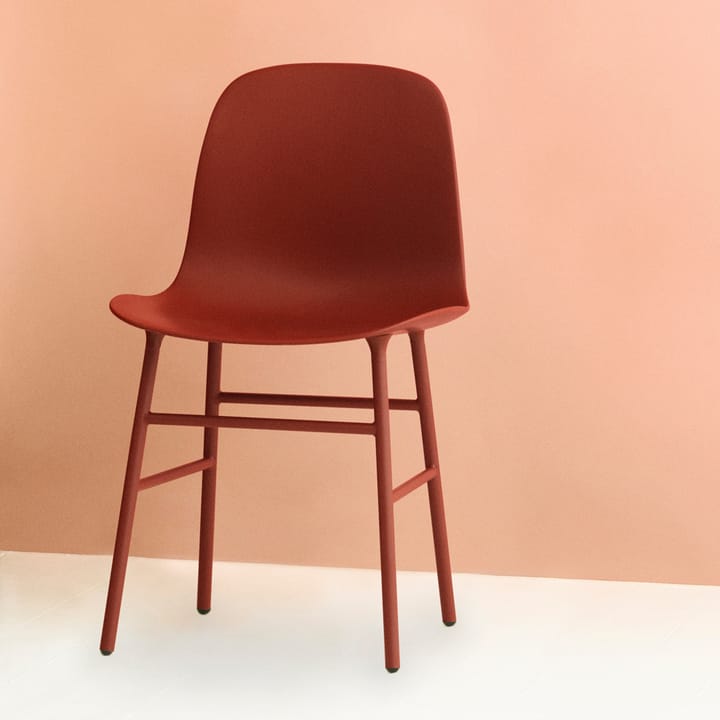 Form Chair, Red, black legs Normann Copenhagen