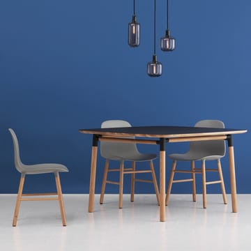 Form dining table 120x120 cm - Green. oak legs - Normann Copenhagen